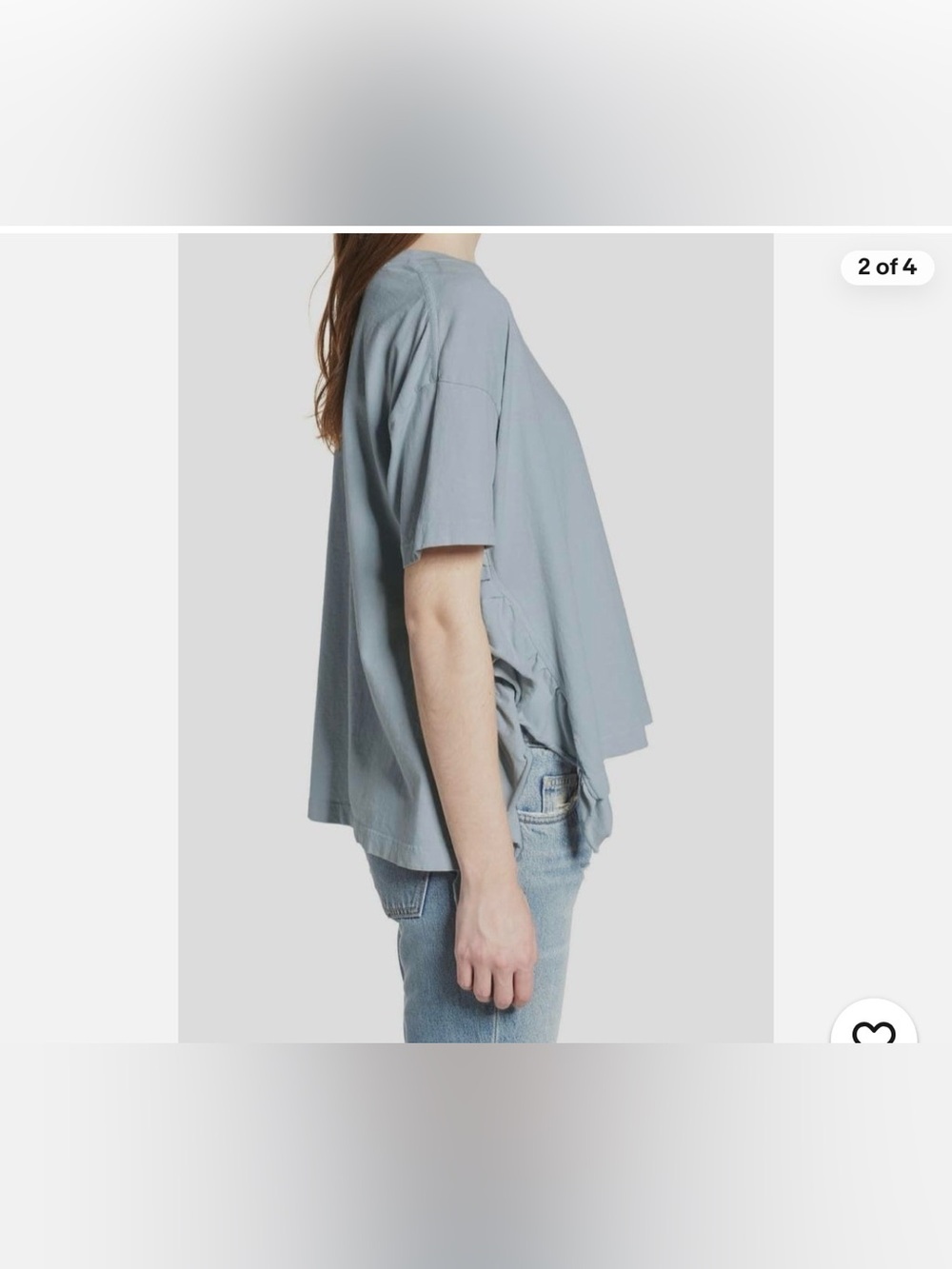 Current/Elliot Side Slit Ruffle Tee - Picture 7 of 7